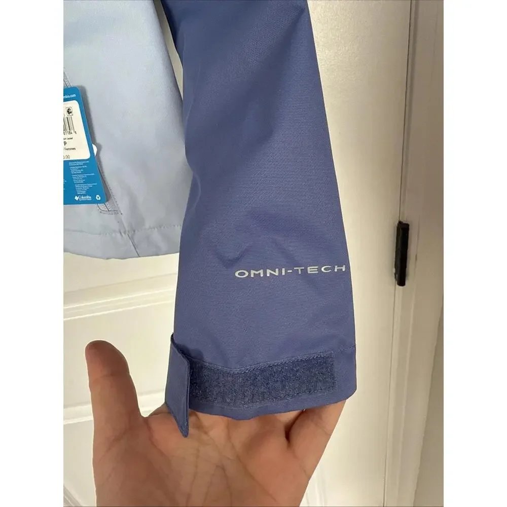 NWT Columbia Women's Hikebound Short Rain Jacket Purple Size Small Omni Tech - Picture 6 of 9